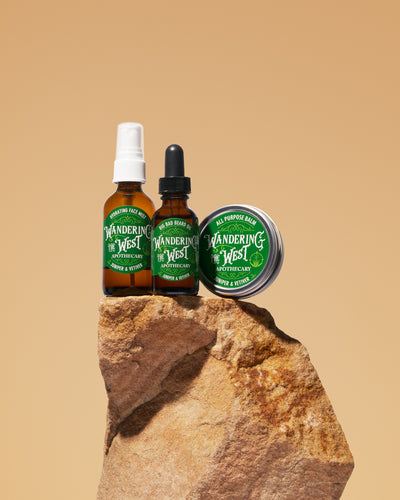 The Trio - Juniper & Vetiver Balm, Beard Oil & Mist